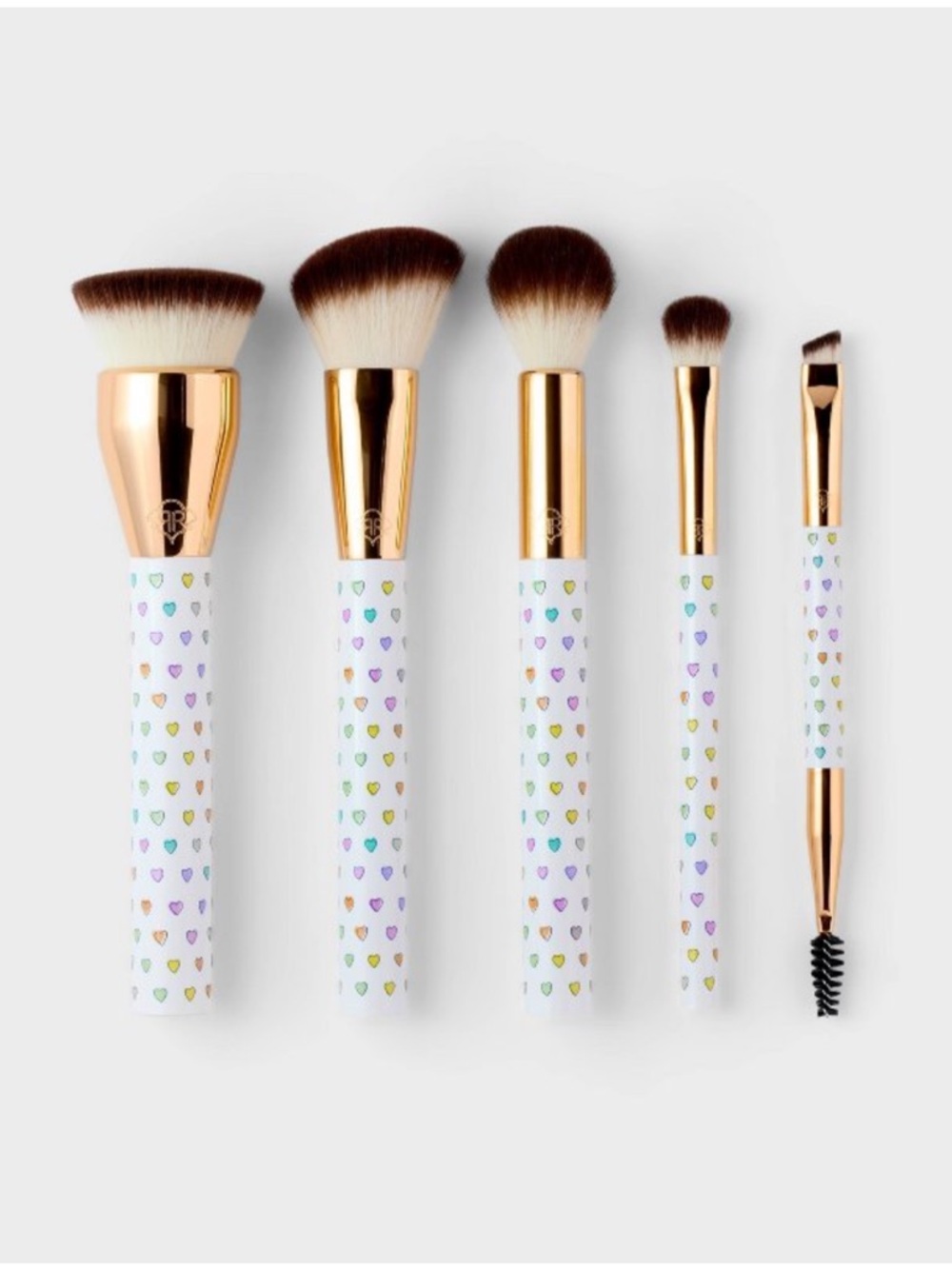 Roller Rabbit x Target Disco Hearts Makeup Brush Set of 5